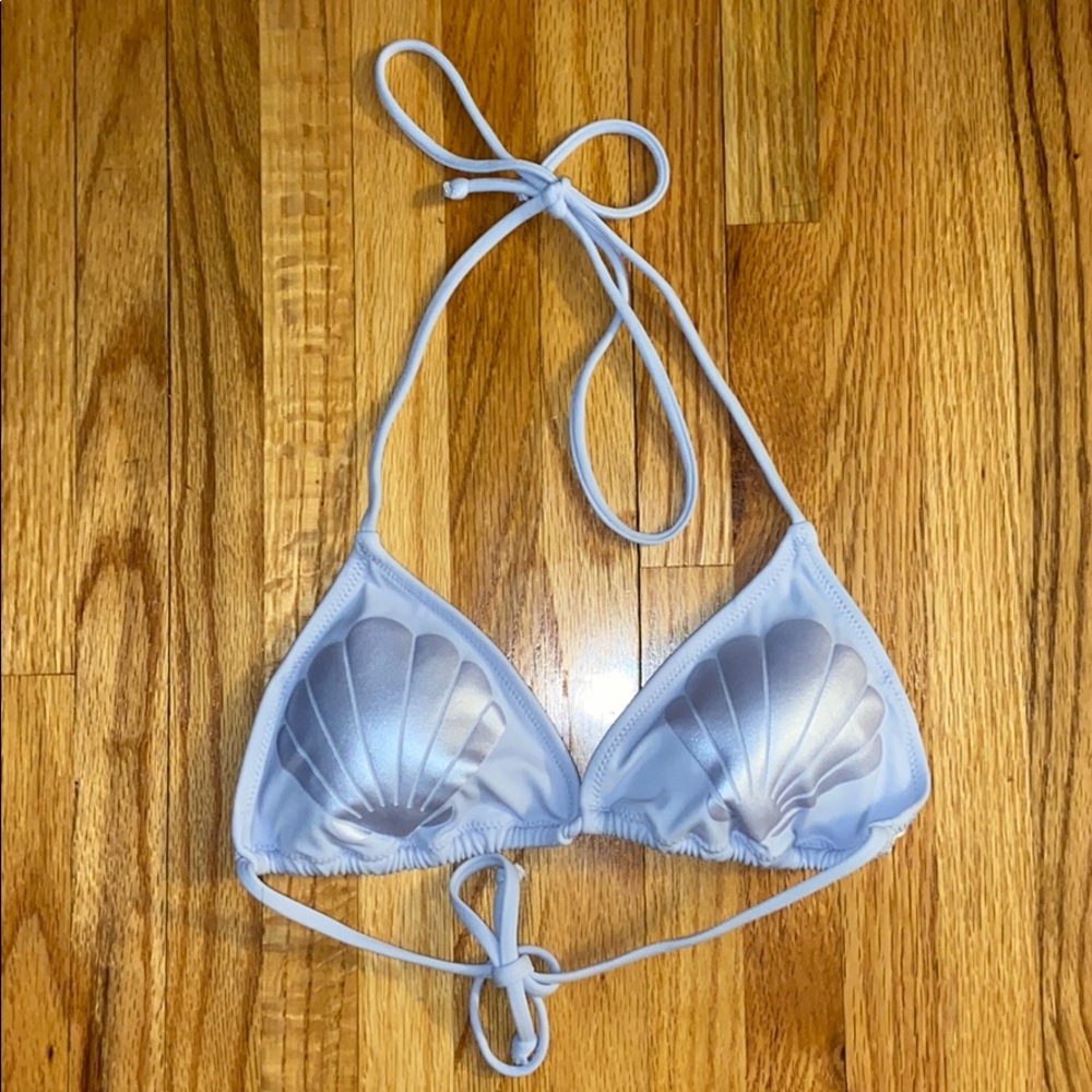 NWOT Pink VS Light Purple Seashell Halter Top